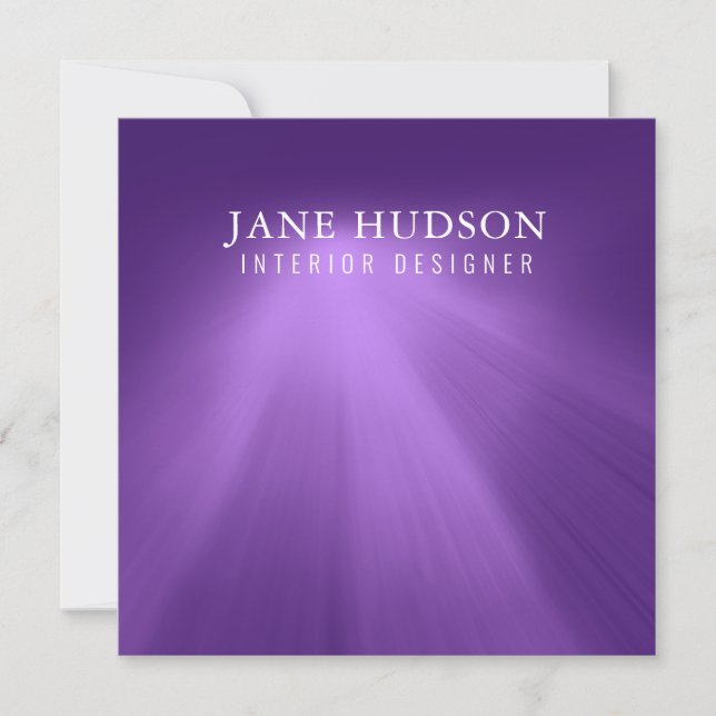 Invitation Design élégant moderne propre violet luxueux simpl (Devant)