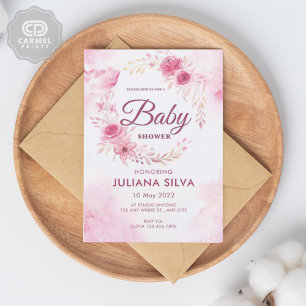 Invitation Design floral rose rose moderne