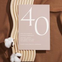 Design moderne 40e anniversaire simple élégant scr