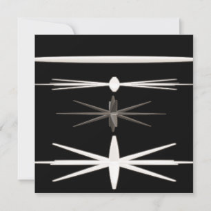 INVITATION DESIGN MODERNE NOIR ET BLANC