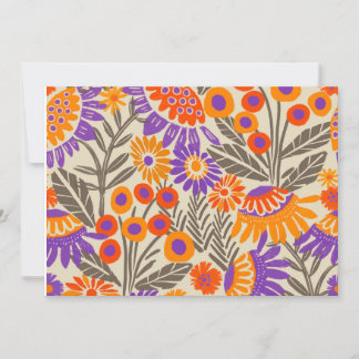 Invitation Design tropical de fleurs audacieuses