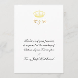 Invitation Designs de la Couronne - Or
