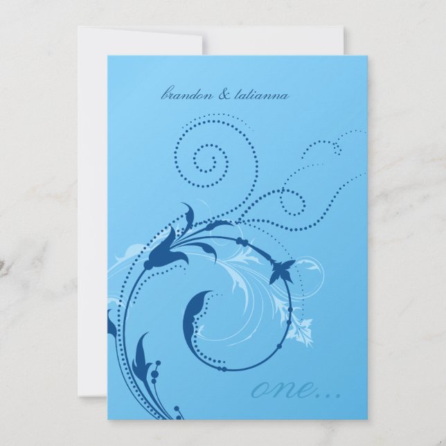 Invitation  Désir à 311 points| Bleu de Cornflower (Devant)