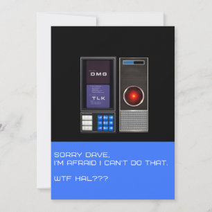 Invitation Désolé Dave Ne Peut Pas Faire Ça.