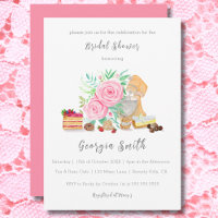 Desserts avec mélangeur et roses Baby Shower