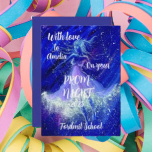 Invitation Dessin Danse Blue Star Figure Lycée Prom