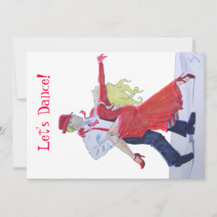 Invitation Dessin de Jason Donovan Kristina Rihanoff Foxtrot