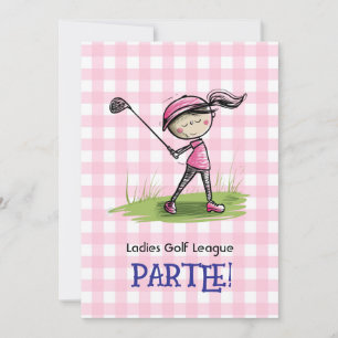 Invitation Dessin de la Ligue de Golf Dames