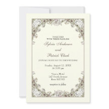 Dessin fleurs ivoire romantique mariage