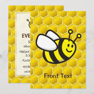 Invitation Dessin sur les abeilles