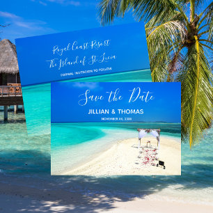 Invitation Destination Beach Wedding Économisez-Le-Date