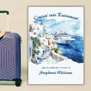 Invitation Destination Croisière de la partie de retraite Grè