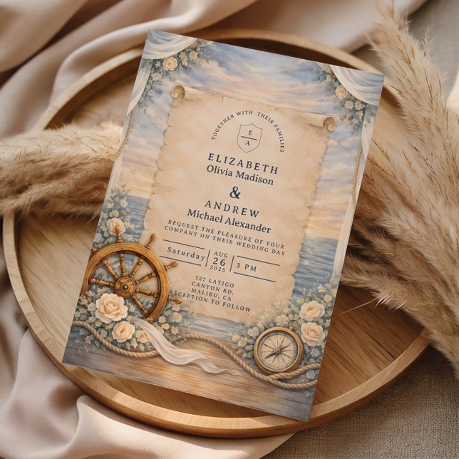 Invitation Destination Cruise Wedding (Créateur téléchargé)