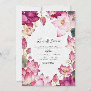 Invitation Destination de mariage à la peinture aquarelle Lot