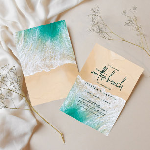 Invitation Destination Été Sur Le Sandy Turquoise Beach Maria