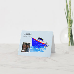 Invitation Destination Mariage bateau de croisière