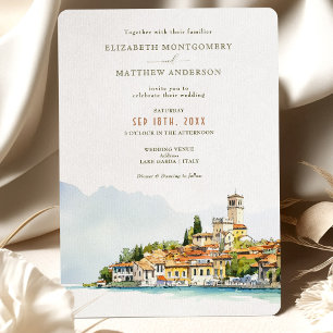 Invitation Destination Mariage du lac de Garde en Italie