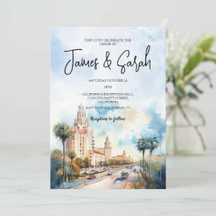 Invitation Destination Mariage du paysage de Floride