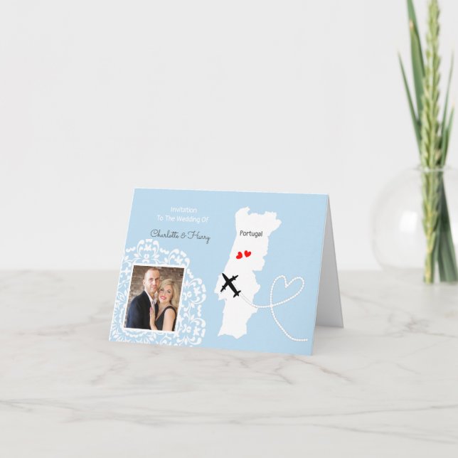 Invitation Destination Mariage du Portugal (Devant)