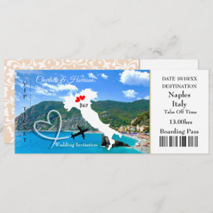 Invitation Destination Mariage Italie Europe