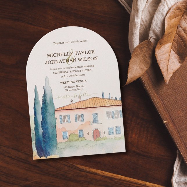 Invitation Destination Mariage Italie Toscane Florence (Créateur téléchargé)