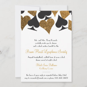 Invitation Destiny Las Vegas Casino Party Faux Gold Parties s