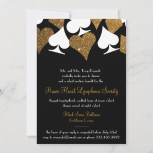 Invitation Destiny Las Vegas Casino Party Faux Gold Parties s