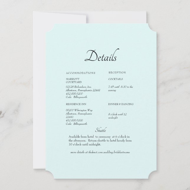 Invitation Détail de mariage floral d'hydrangea blanc écume d (Devant)