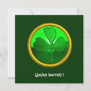 Invitation Détail shamrock du COEUR CÉLTIQUE DE SAINT PATRICK