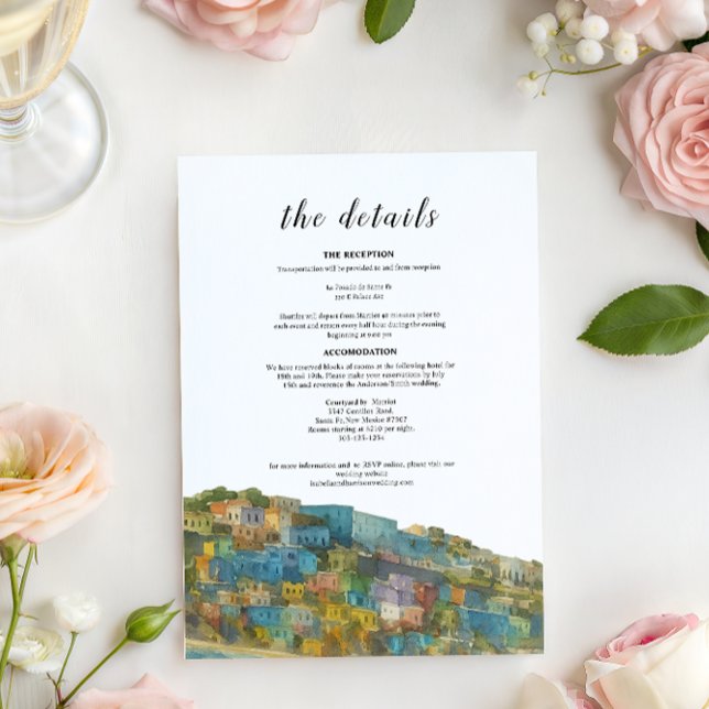Invitation Détails  Carte- Porto Rico (Créateur téléchargé)