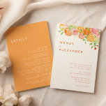 Invitation Détails de l'aquarelle Citrus tout en un Mariage<br><div class="desc">Élevez votre mariage avec notre Citrus Watercolor Détails All in One Faire-part de mariage Design, où chaque détail déborde de charme tropical et de joie colorée. Laissez-vous tenter par la beauté rafraîchissante d'arrière - plans blancs ornés d'aquarelles animées avec des oranges, des citrons, des pamplemousses roses et des fleurs roses...</div>
