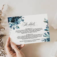 Détails du Mariage floral de la marine céleste Ins