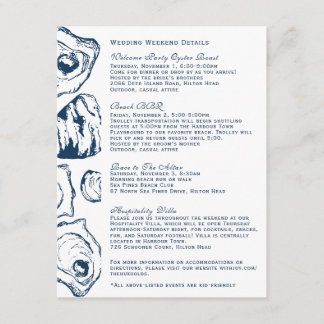Invitation Détails du week-end de mariage pour l'option CD 2.