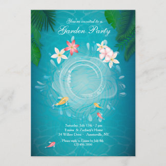 Invitation d'étang de Koi