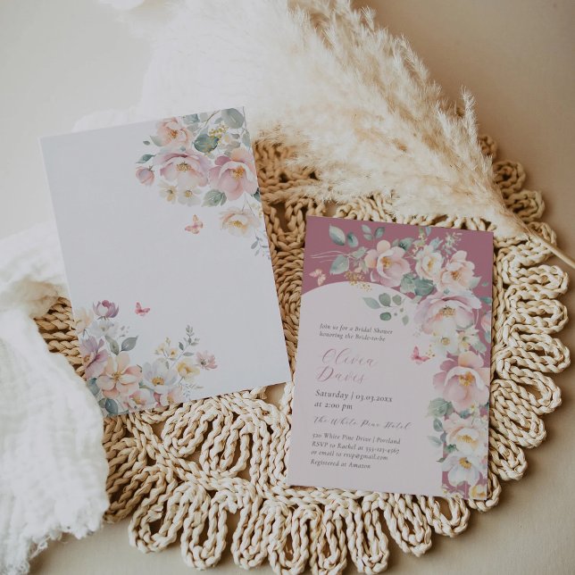 Invitation d'été Fleur sauvage nuptiale (Créateur téléchargé)