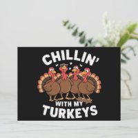 Détente avec mes dindes Cadeau de famille de Thank