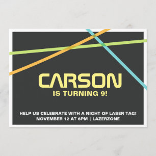 Invitation d'étiquette de laser
