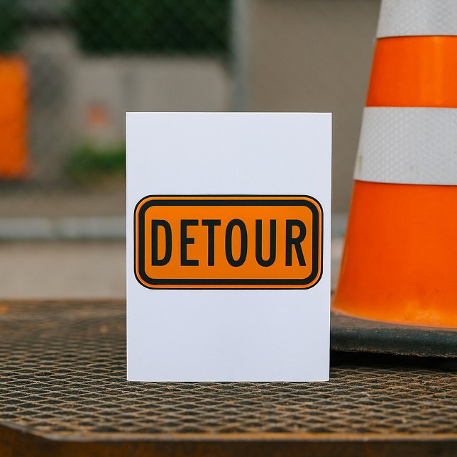 Invitation Detour Road Sign (Créateur téléchargé)