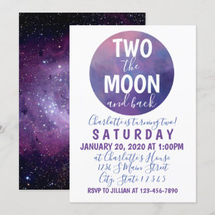 Invitation Deux ans de lune