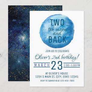 Invitation Deux ans de lune