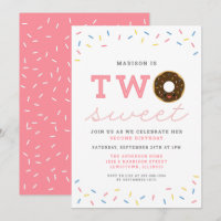 Deux beignets sucrés et arrosées 2e anniversaire