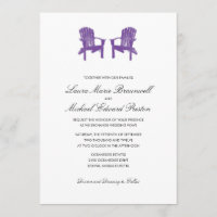 Deux chaises Adirondack Watercolor Mariage