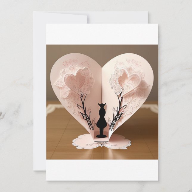 Invitation Deux coeurs entrelacés : un symbole d'amour et de  (Devant)