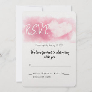 Invitation Deux cœurs/Mariage de la Saint-Valentin/RSVP