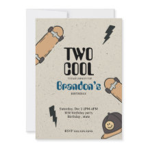 Deux Cool Skateboard Anniversaire