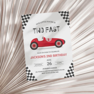 Invitation Deux Fast 2 Curieux Parcours Car 2e Anniversaire