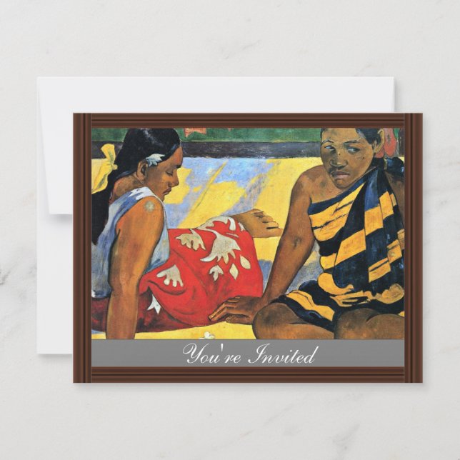 Invitation Deux Femmes De Tahiti (What'S New Parau Api) (Devant)