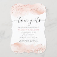 Deux filles aquarelle rose or rose rousse parties 