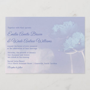 Invitation Deux fleurs de Lotus joyeusement ensemble Lotus Ma