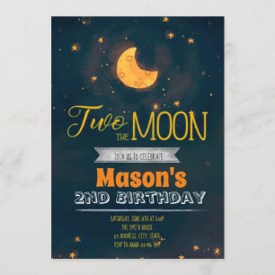 Invitation Deux fois l'invitation de la fête de la lune